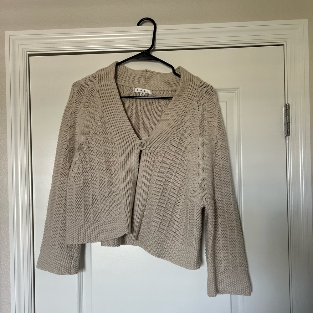 Cabi sweater cardigan with button